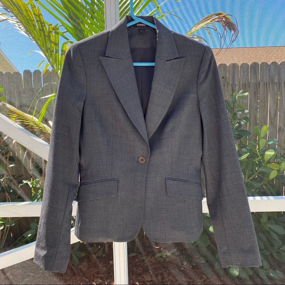 Express Grey Blazer Size 4